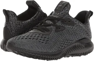 adidas Boy's Alphabounce AMS j Running Shoe, Black/Utility Black/White, 6 M US Big Kid