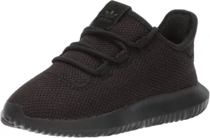 adidas Originals Unisex-Kid's Tubular Shadow Running Shoe, Black/White/Black, 2.5 M US Little Kid