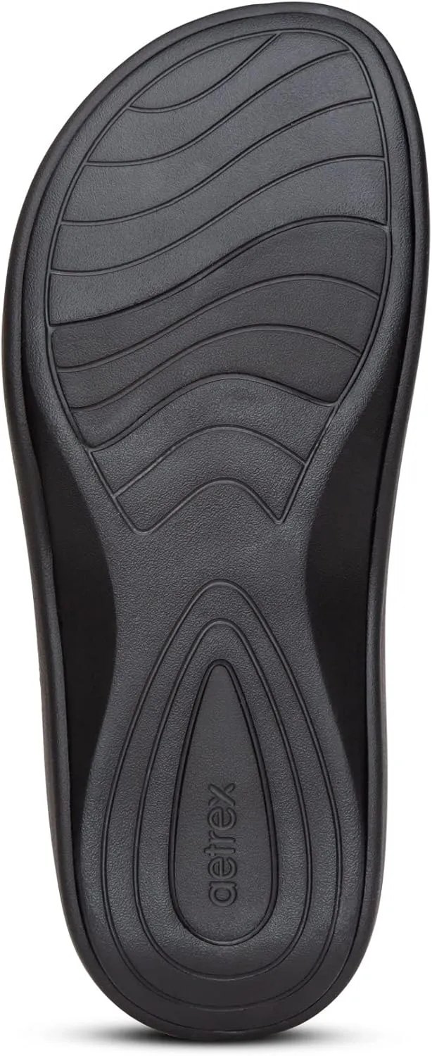 Aetrex Jillian Water-Friendly Sport Sandals for Women - Adjustable Strap Comfort Womens Sport Sandals for Beach Summer