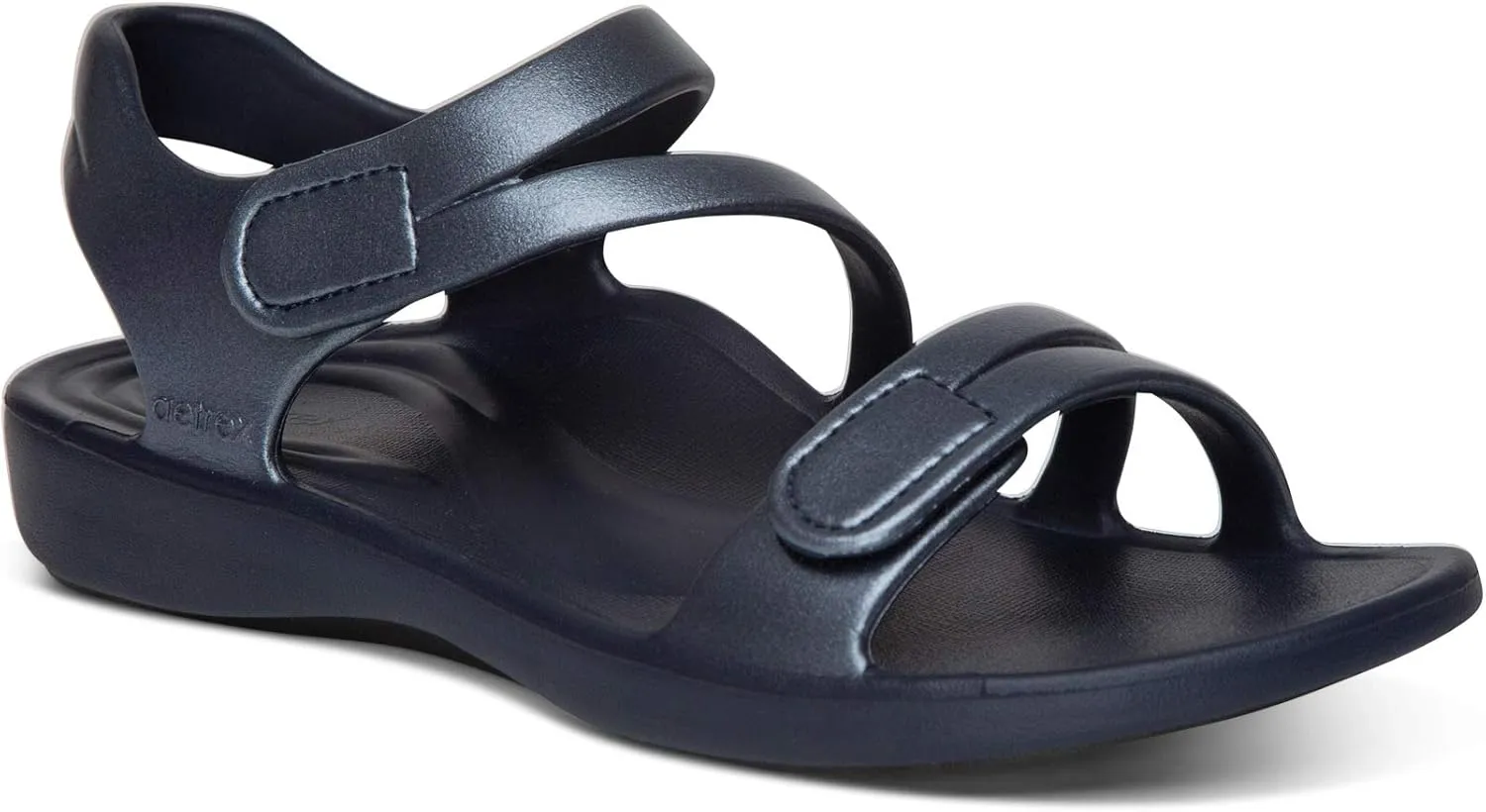 Aetrex Jillian Water-Friendly Sport Sandals for Women - Adjustable Strap Comfort Womens Sport Sandals for Beach Summer