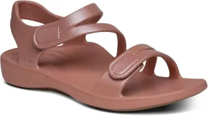 Aetrex Jillian Water-Friendly Sport Sandals for Women - Adjustable Strap Comfort Womens Sport Sandals for Beach Summer