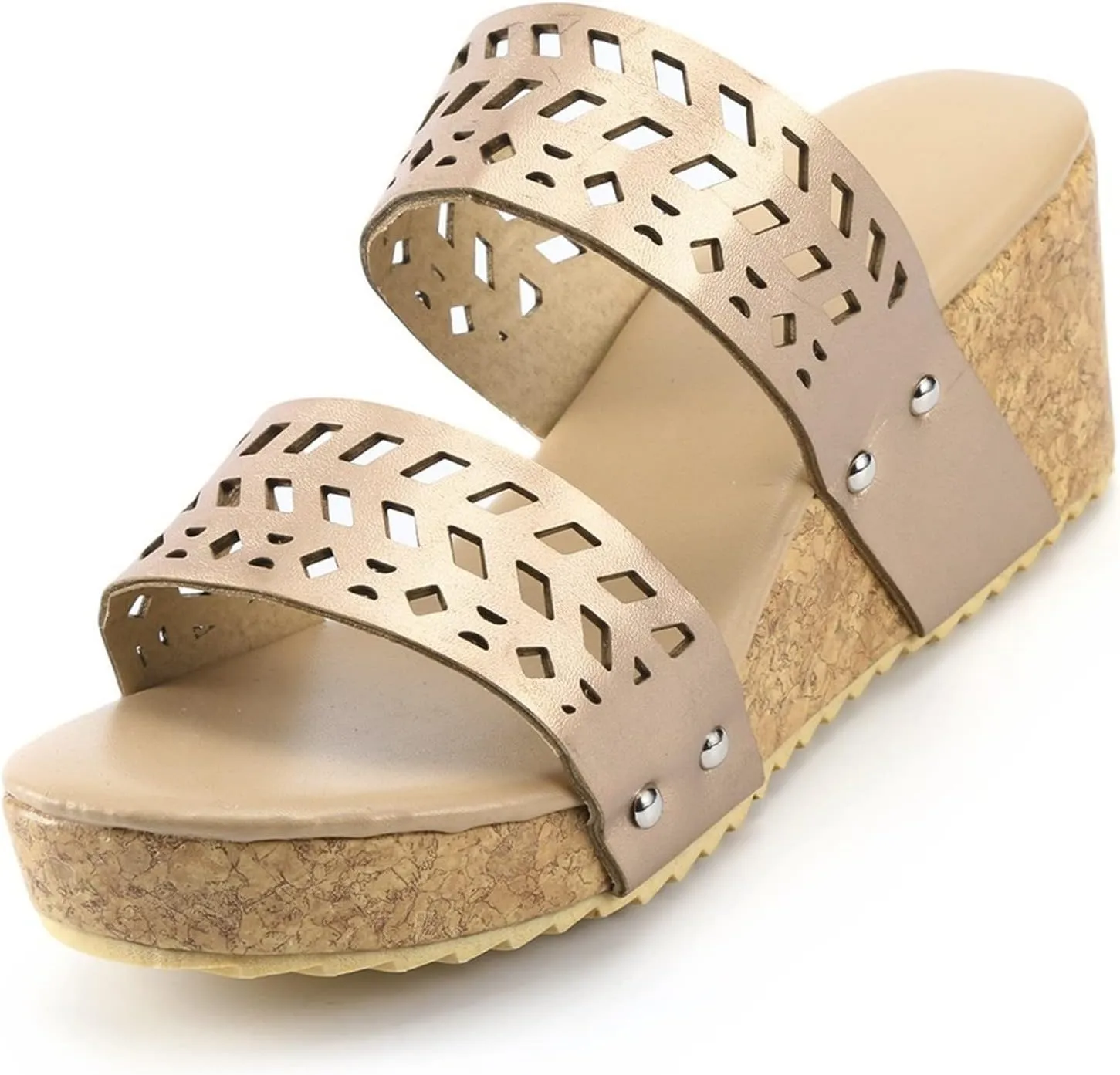 Aniywn Wedge Sandals for Women,Womens Wedge Platform Sandal Open Toe Casual Comfort Breathable Beach Sandals