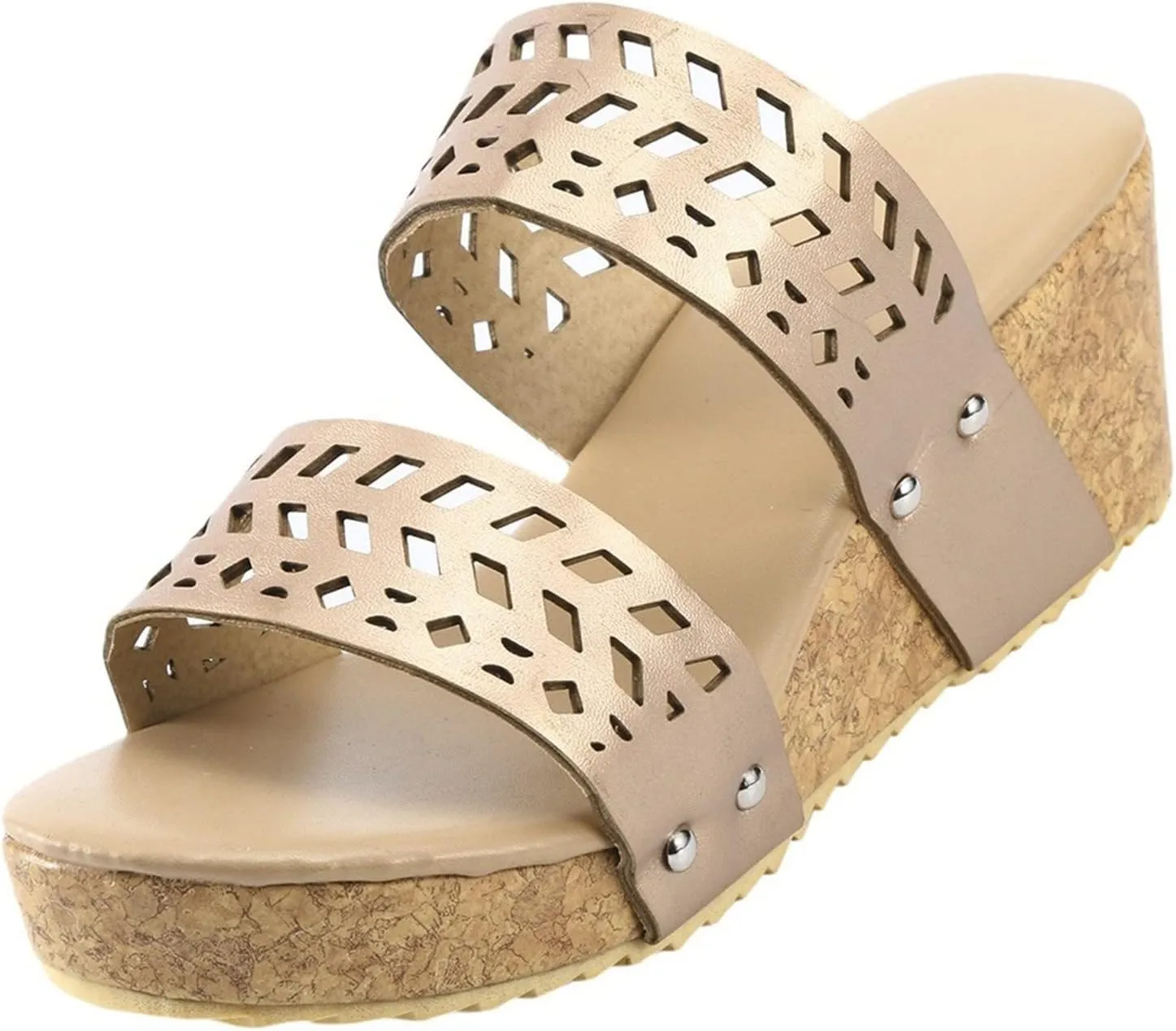 Aniywn Wedge Sandals for Women,Womens Wedge Platform Sandal Open Toe Casual Comfort Breathable Beach Sandals