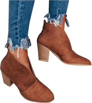 Ankle Boots for Women Low Heel,Summer Caged Gladiator Block Heel Strappy Dress Dressy Sandals Shoes for Women