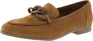 Anne Klein Womens Braxton Faux Leather Flat Loafers