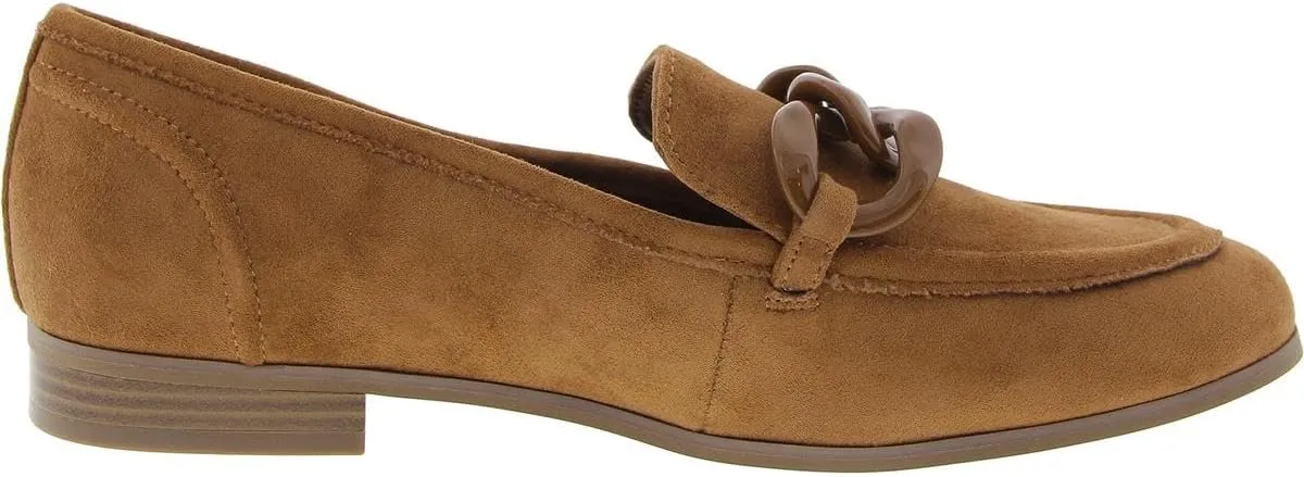 Anne Klein Womens Braxton Faux Leather Flat Loafers