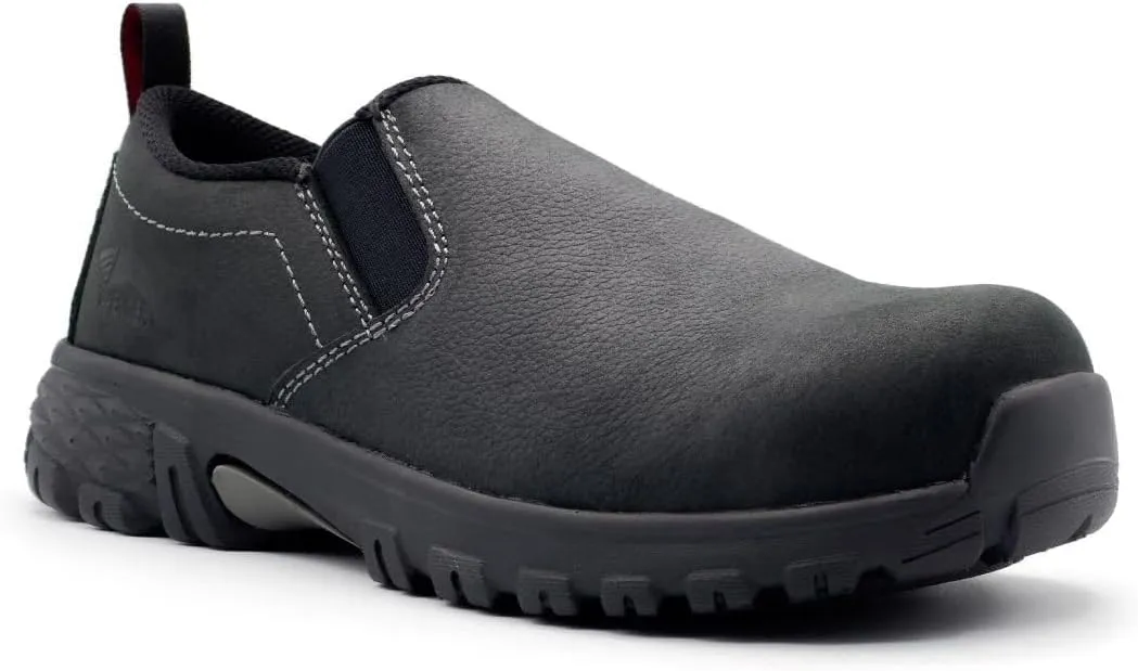 AVENGER FSI Footwear Specialties International Nautilus Men's Flight Slip-On Composite Toe ESD Work Shoe Black - A7036 Black Black 8.5-M