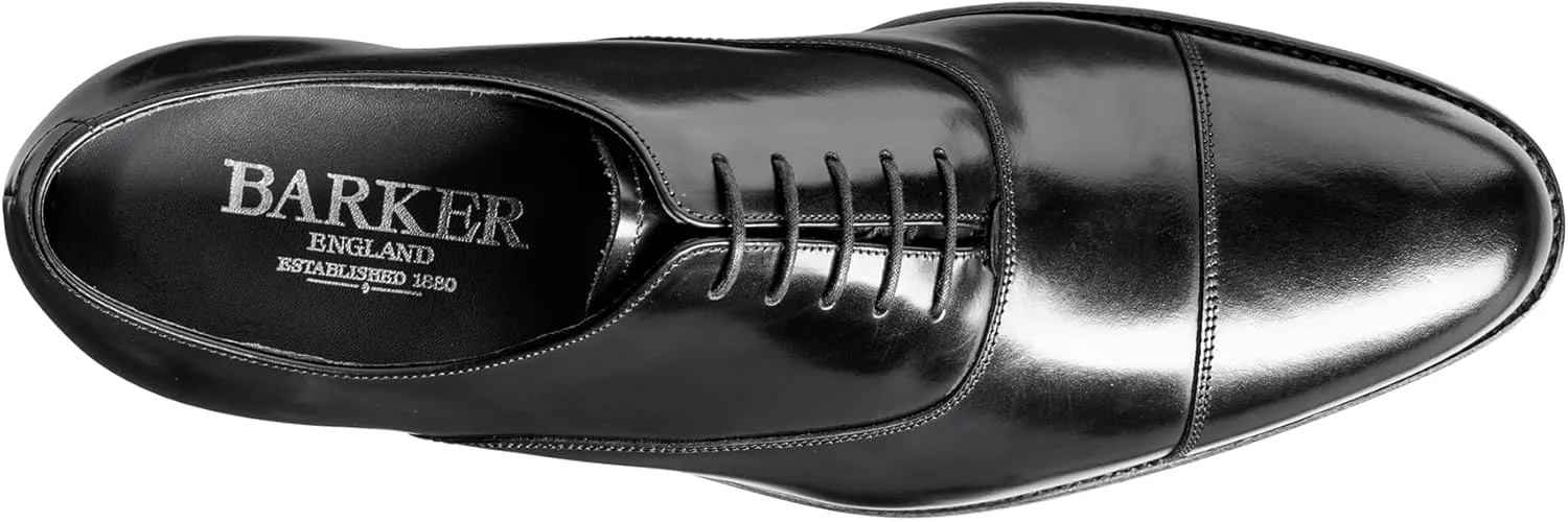 BARKER Winsford Men's Handmade Leather Oxford Dress Shoes  Timeless Elegance, Premium Craftsmanship, Full Leather Insole & Sole