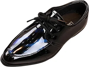 Boys Lace-up Formal Dress Shoes Wedding Footwear School 𝗨niform Shoes Comfort Loafer Flat𝘀 𝗢xford Dress Shoes