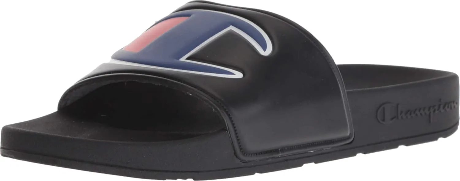 Champion Men's Ipo Slide Sandal (6, Black/Black)