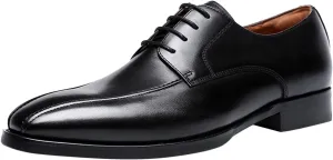 Classical Dress Oxfords Men Non Slip Low Heel Walking Oxfords Shoes Supple Business Formal Shoes Men Arch Support Dress Leather Shoe Casual Round Toe Office Formal Shoe Cool Derby Man
