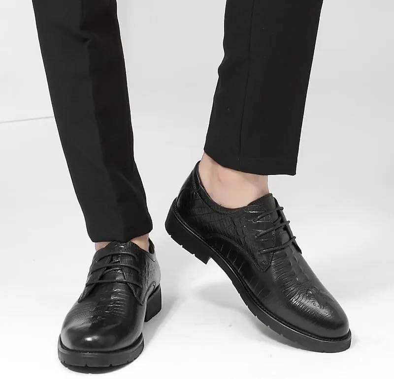 Comfortable Casual Business Oxford Shoes - Genuine Leather Lace Up Dress Shoes for Men