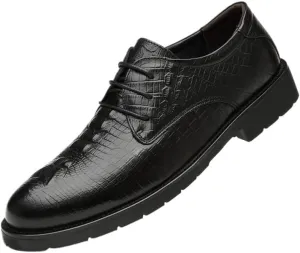 Comfortable Casual Business Oxford Shoes - Genuine Leather Lace Up Dress Shoes for Men