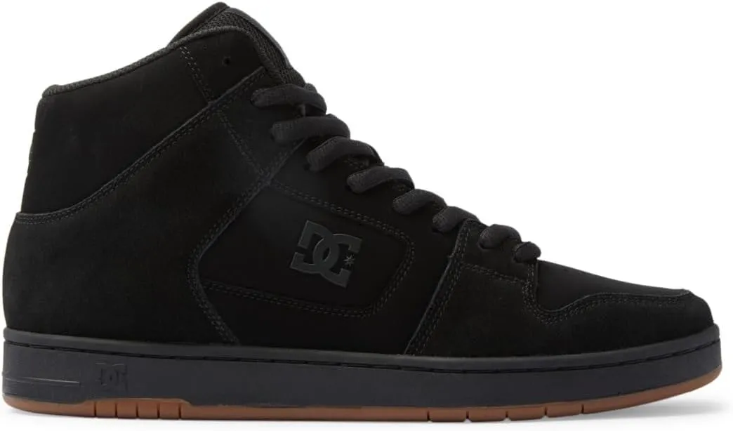 DC Men's Manteca 4 Hi High Top Casual Skate Shoe Sneaker, Black/Black/Gum, 5.5