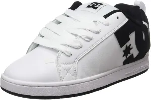 Dc Shoes Men's Low-Top Sneakers Shoe, White Black Black, 10