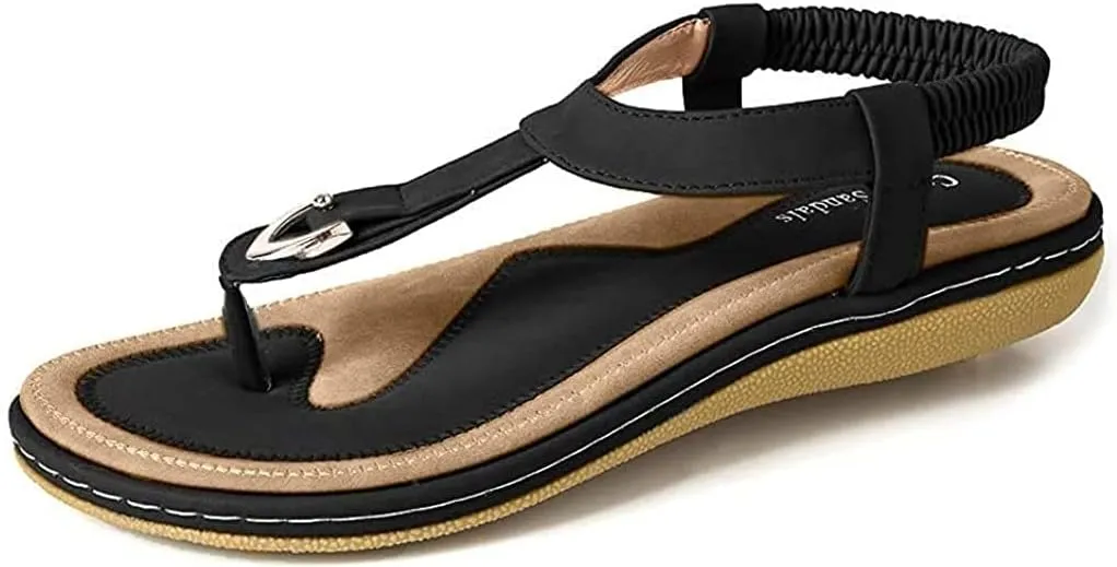 Deals Women's Comfy Sandals, Comfort Slip On Summer's Sandals
