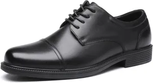 DECARSDZ Mens Classic Formal Oxford Lace-up Patent Leather Tuxedo Wedding Business Dress Shoes