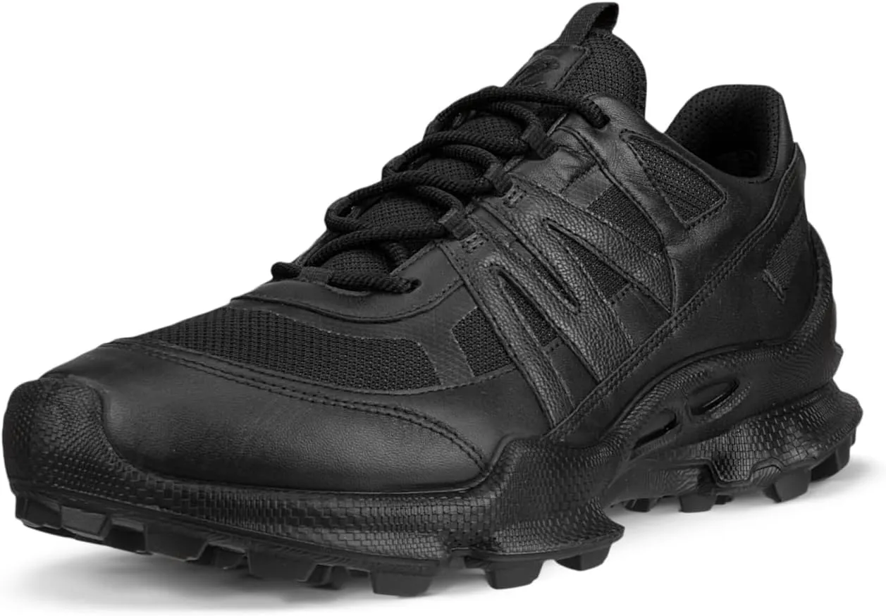 ECCO Mens Biom C-Trail 803254 Leather Textile Black Black Black Trainers 8-8.5 US