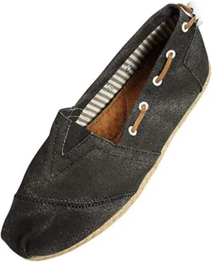 Farasion Women's Canvas Slip-On Shoes with Padded Insole