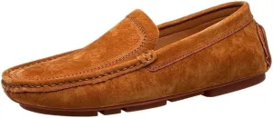 Fashion Men's Suede Genuine Leather Casual Shoes Mens Party Wedding Loafers Moccasins Men Light Comfortable Driving Flats