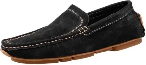 Fashion Men's Suede Genuine Leather Casual Shoes Mens Party Wedding Loafers Moccasins Men Light Comfortable Driving Flats