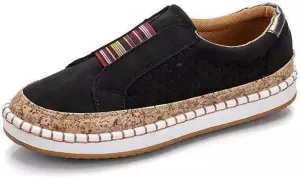 Flats Shoes Women Comfortable Wide Soft Women's Fashion Canvas Shoes Round Toe Lightweight Non-Slip Flat Sneakers Classic Casual Fall Low Top Soft Comfort Breathable Slip On Walking Loafers