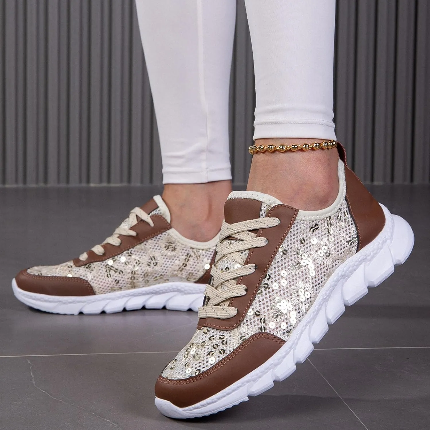 Flying Weaving Sneakers Women New Korean Fashion Round Head Lace Up Casual Shoes Thick Bottom Running Shoes Womens Shoes Water