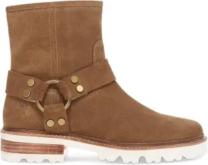 Frye Olivia Harness Short Boots for Women - Soft Leather & Suede, Chunky Heel, EVA Outsole, Versatile Colors