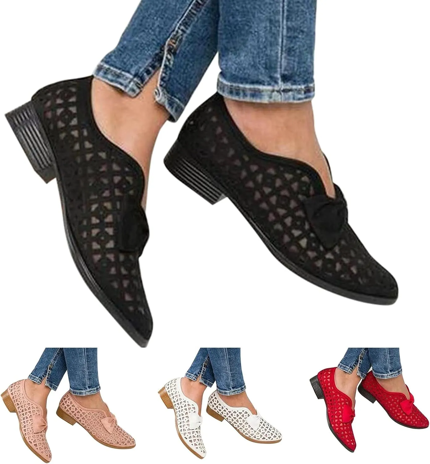 Gibobby Boots for Women Square Toe Women Cowgirl Boots Ladies Retro Ankle Boots Embroidered Western Short Boots 52