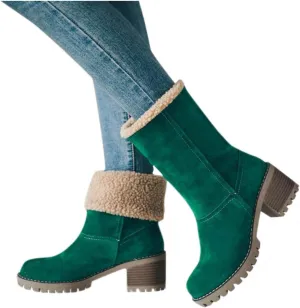 Gibobby Boots for Women Winter Snow Boots Fur Lined Warm Ankle Boots Slip On Waterproof Outdoor Booties Comfortable Shoes