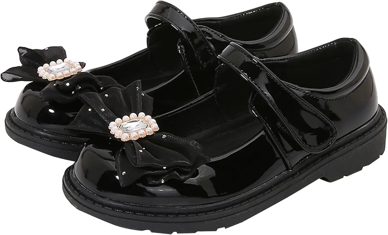 Girls Formal Dress Shoes Casual Platform Soft Sole Slip On Leather Mary Jane Wedding Party Shoes