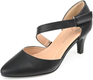Journee Collection Womens Tillis Tru Comfort Foam Pointed Toe Mid Heel Pumps Black - Size - 12, Black