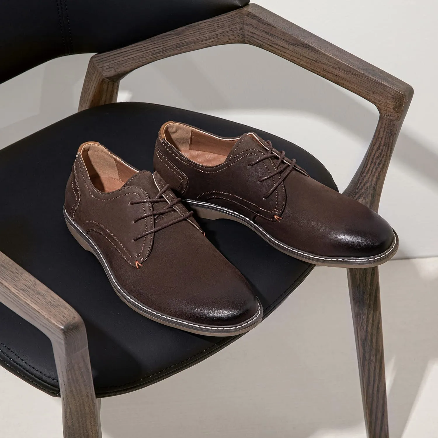 Jousen Men's Casual Dress Shoes Suede Business Classic Dress Shoes for Men
