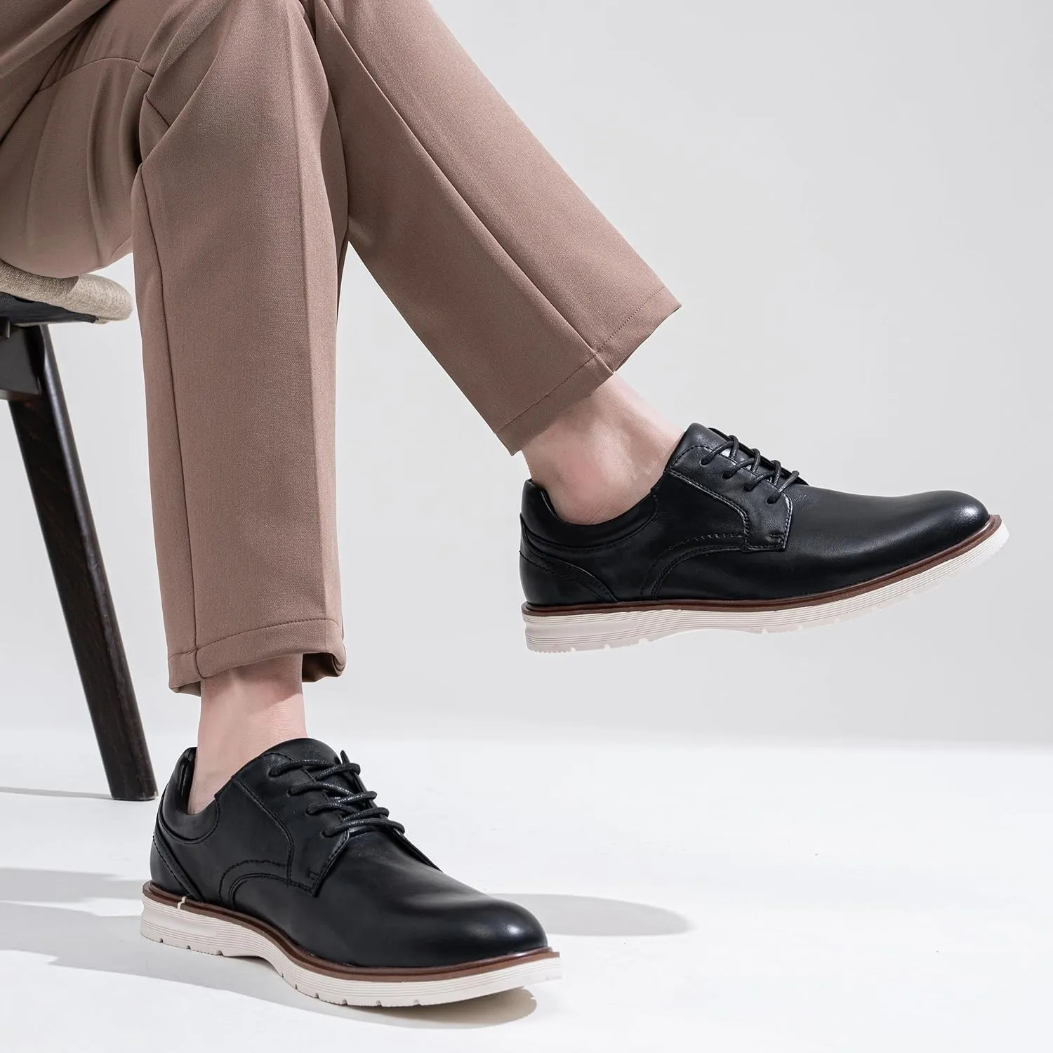 Jousen Mens Dress Shoes Casual Oxfords Lace Up Business Formal Dress Sneakers for Men