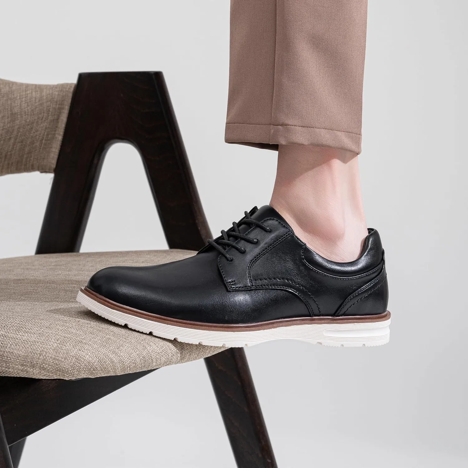 Jousen Mens Dress Shoes Casual Oxfords Lace Up Business Formal Dress Sneakers for Men