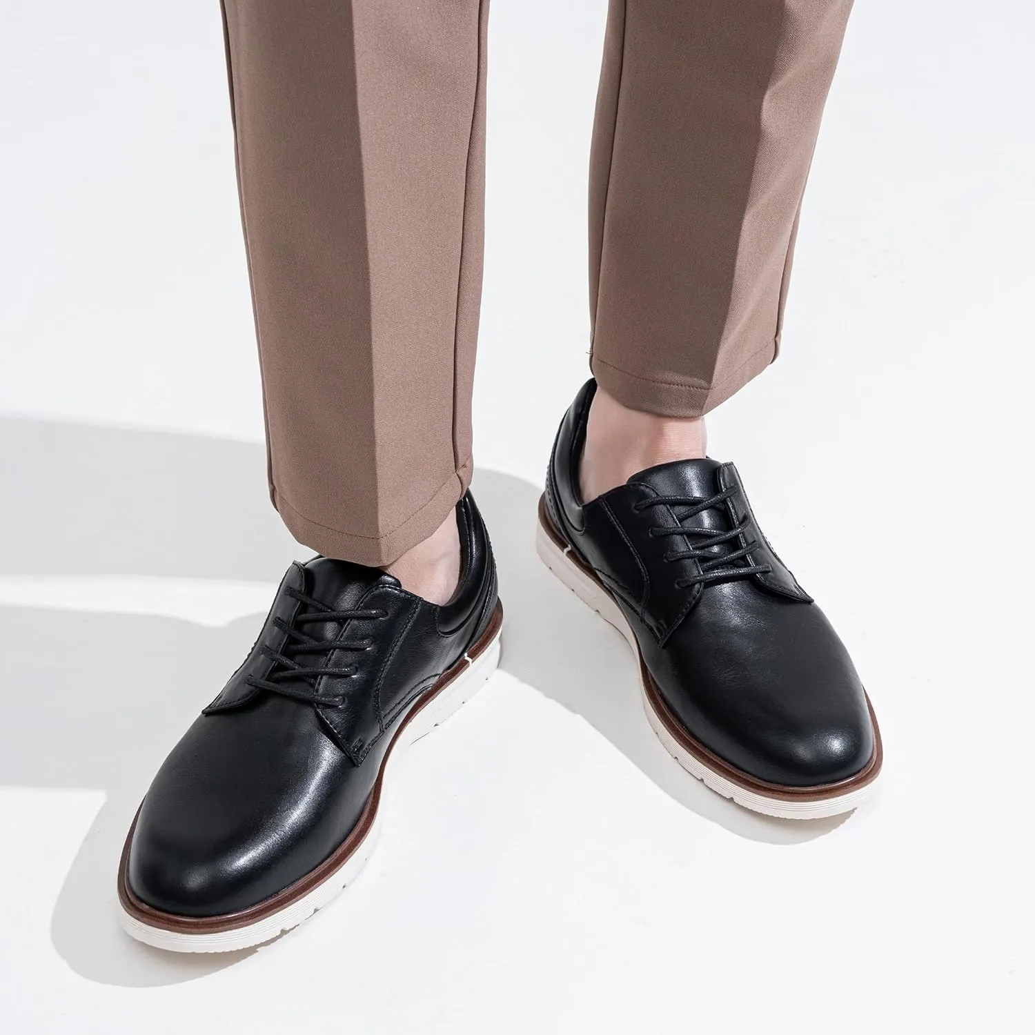 Jousen Mens Dress Shoes Casual Oxfords Lace Up Business Formal Dress Sneakers for Men