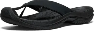 KEEN Men's Waimea H2 Toe Protecting Flip-Flops, Black/Black, 13