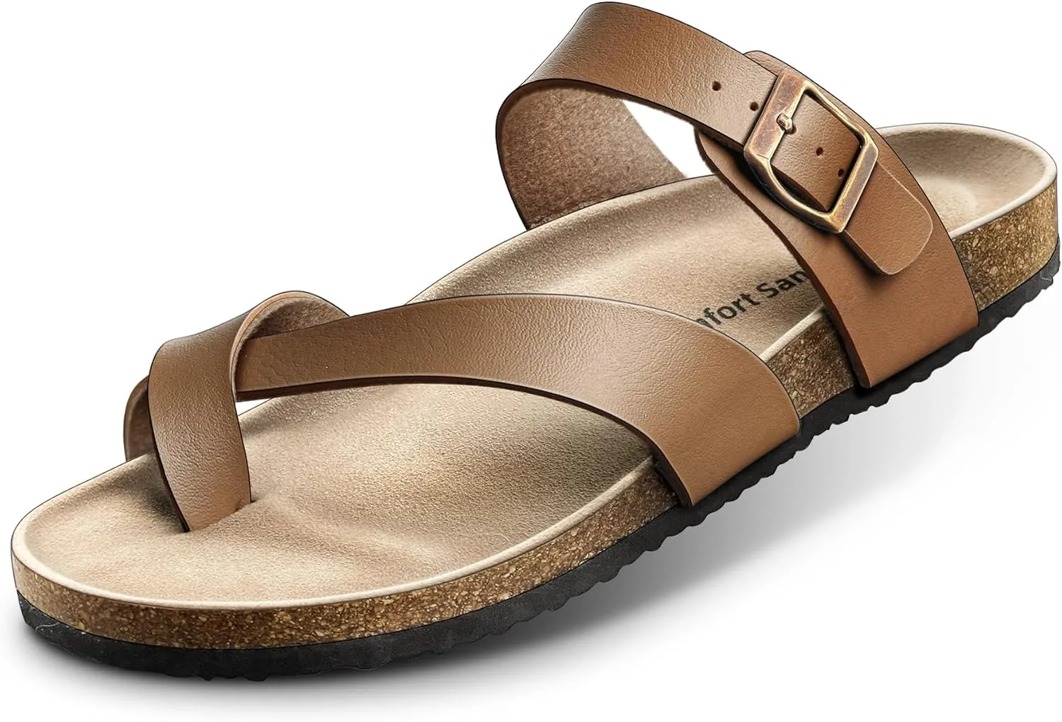 KEMISANT Women's Slide Sandals-Flip-Flops-Casual Slip-ons with Unslip Rubber Outsole and Suede Upper