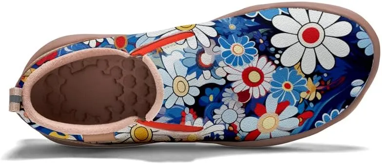 Kids Shoes Boys Girls Slip On Loafers Lightweight Soft Sole Sneaker Smiling Colorful Sunflower