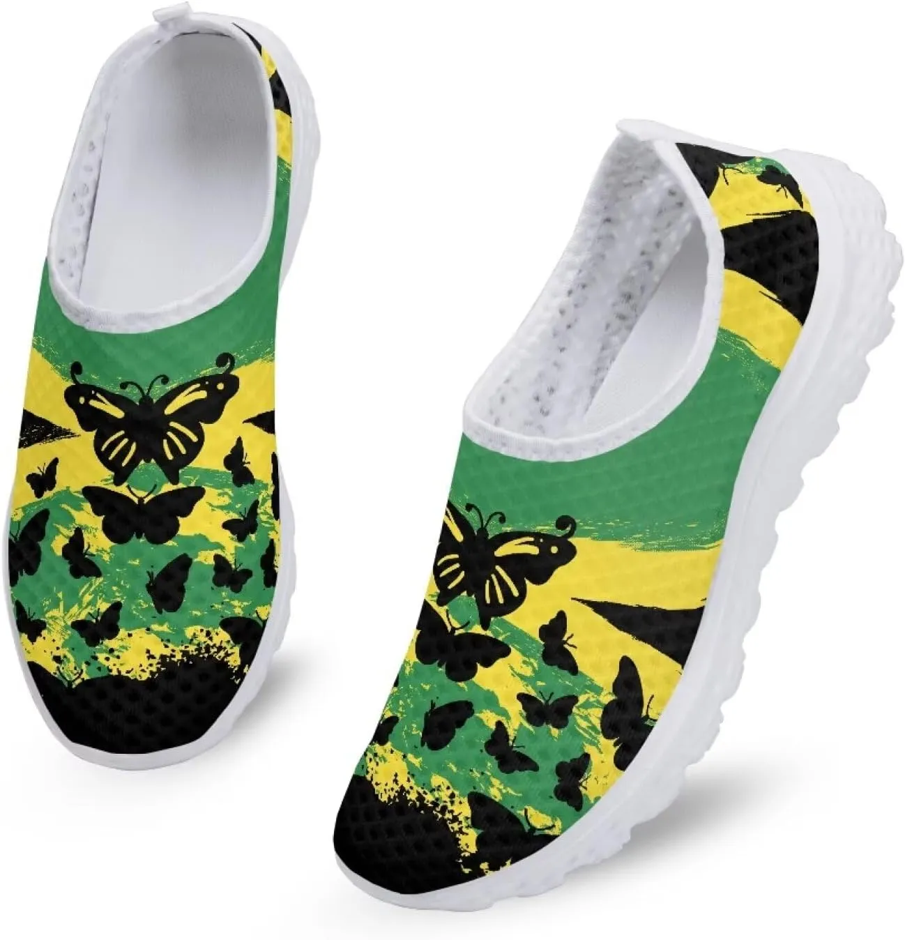 Kuiaobaty Fashion Sneakers Women's Slip-Ons Men's Walking Shoes Athletic Casual Footwear Lightweight Breathable Loafers