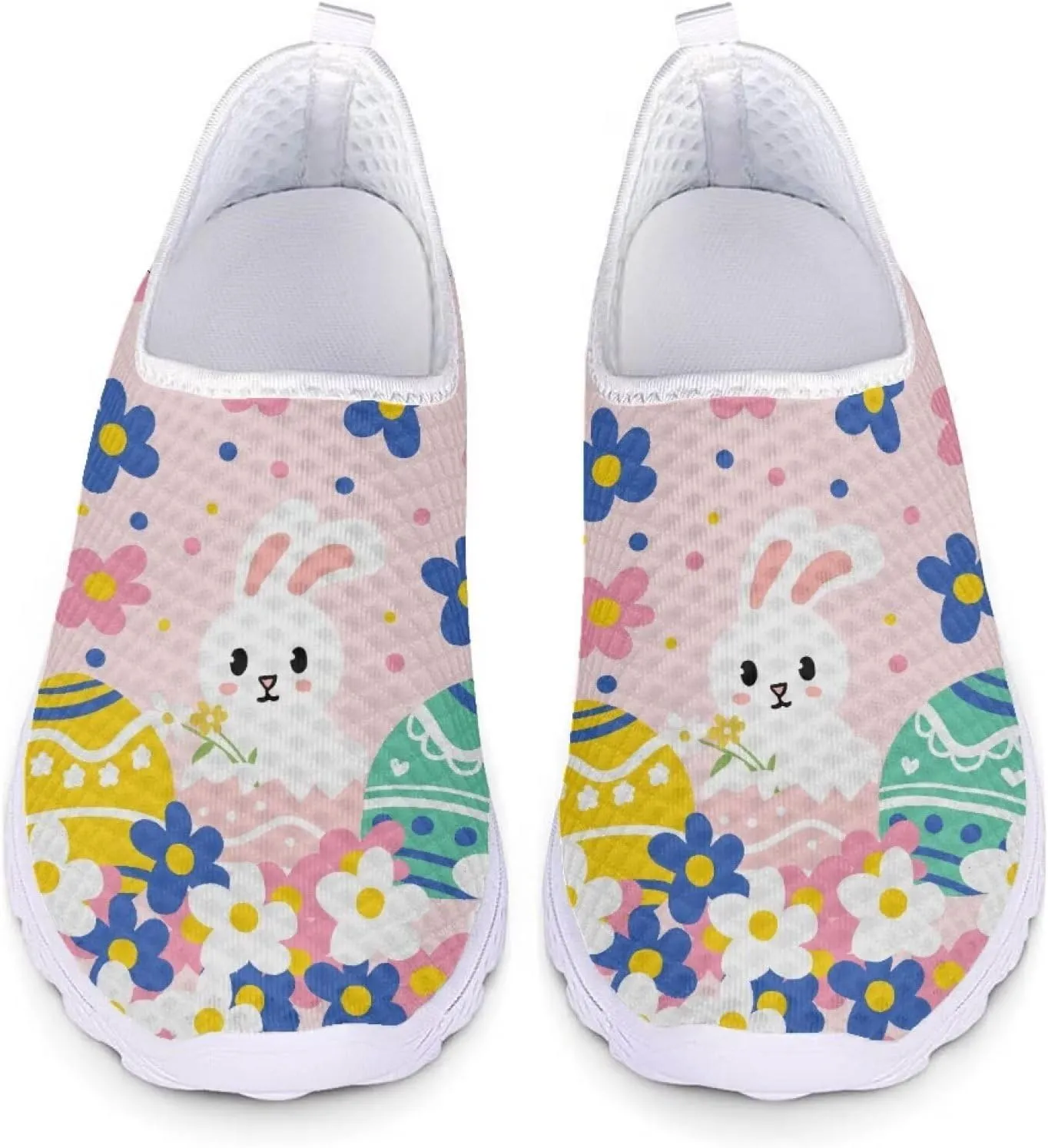 Kuiaobaty Fashion Sneakers Women's Slip-Ons Men's Walking Shoes Athletic Casual Footwear Lightweight Breathable Loafers