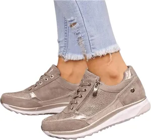 Ladmiple Shoes For Women Sneakers Slip Ons Breathe Walking Shoes Casual Fashion Non Slip Platform Running Tennis Shoes