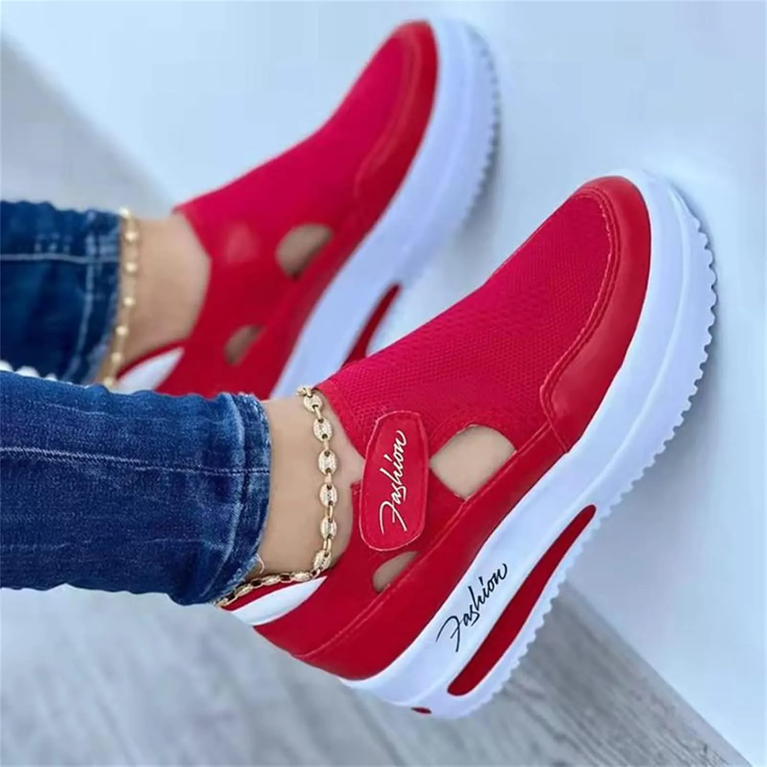 Ladmiple Shoes For Women Sneakers Slip Ons Canvas Shoes Fashion Comfortable Casual Summer Platform Walking Flats Loafers