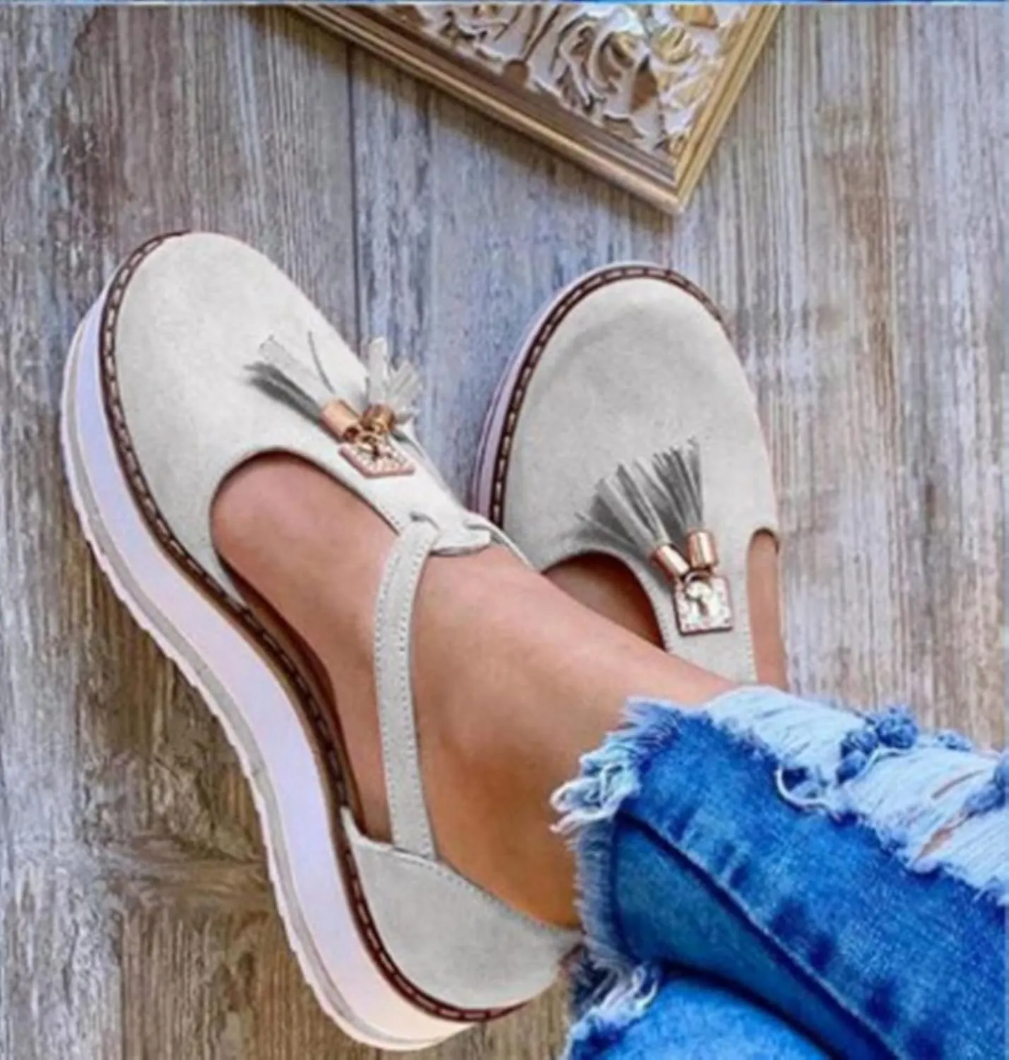 Ladmiple Shoes For Women Sneakers Trendy Canvas Sneakers Slip On Casual Walking Shoes Dressy Summer Fashion Flats Loafer