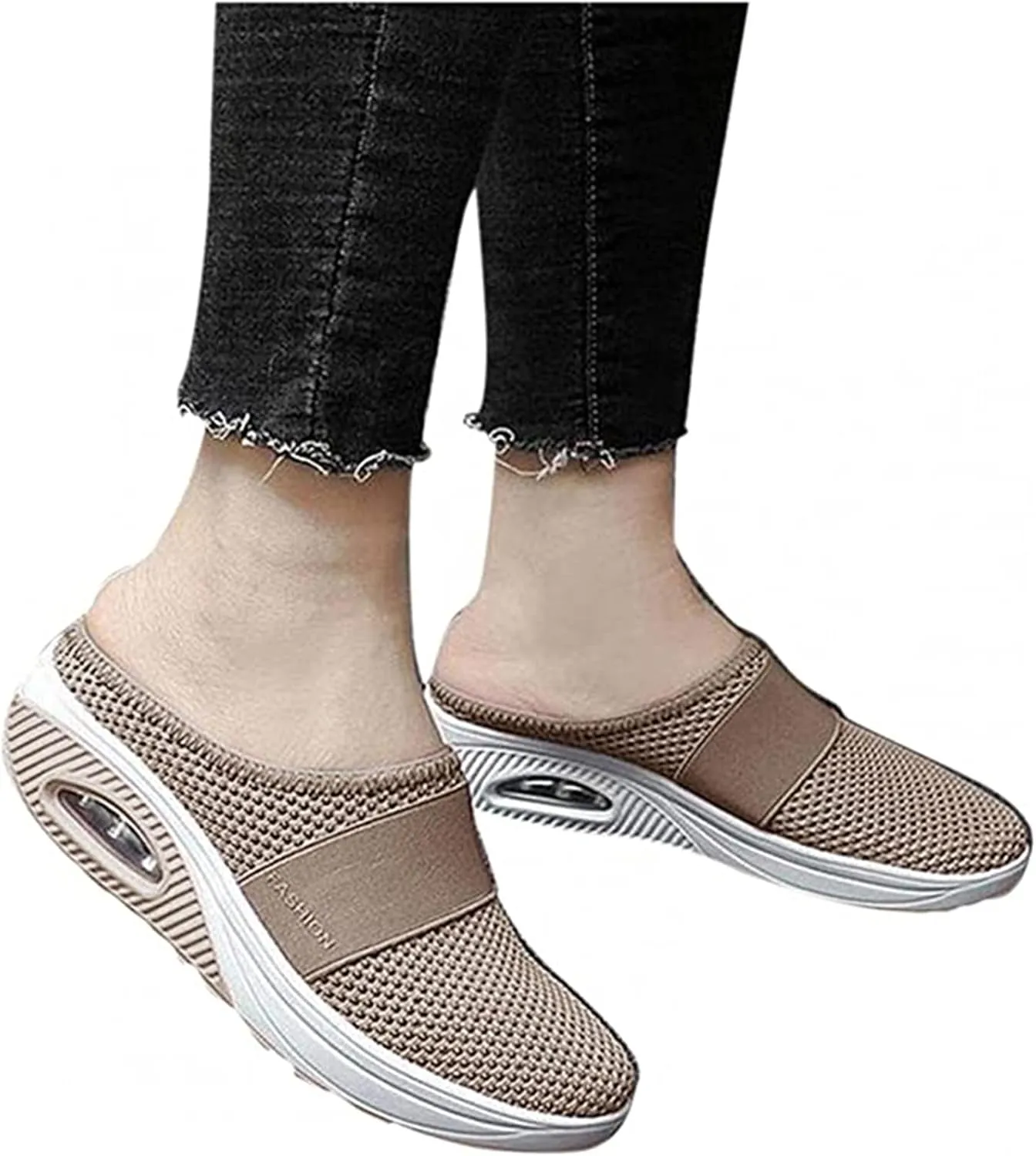 Ladmiple Sneakers For Women Walking Shoes Arch Support Fashion Slip On Comfortable Dressy Casual Summer Flats Loafers