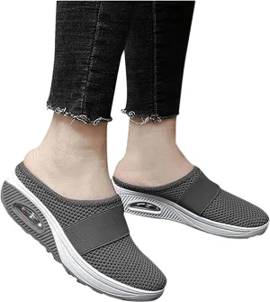 Ladmiple Sneakers For Women Walking Shoes Arch Support Slip on Fashion Low Top Casual Dressy Summer Fashion Flat Loafers