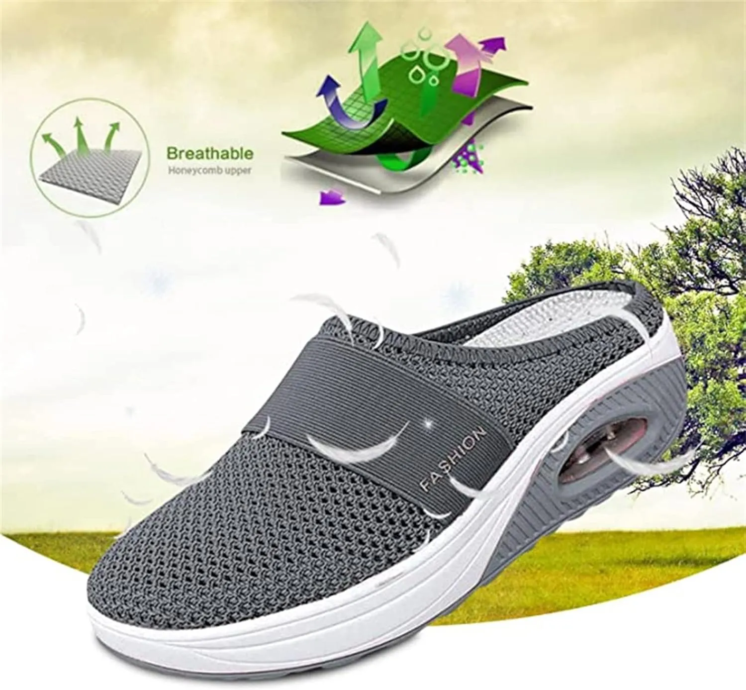 Ladmiple Sneakers For Women Walking Shoes Arch Support Slip on Fashion Low Top Casual Dressy Summer Fashion Flat Loafers
