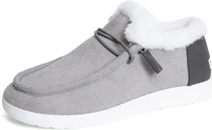Ladmiple Winter Boots For Women Cute High-top Snow Boots Slip on Warm Comfortable Walking Outdoor Fur Lined Ankle Booties