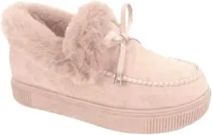 Ladmiple Winter Boots For Women Cute Slip On Warm Snow Ankle Booties Fashion Fur Lined Outdoor Comfortable Walking Shoes