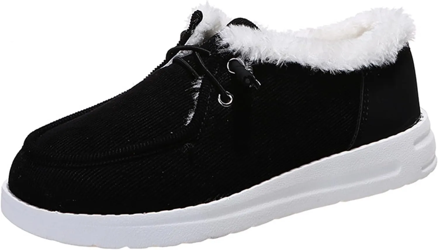 Ladmiple Winter Boots For Women Fashion Slip On Warm Snow Ankle Booties Fur Lined Outdoor Comfortable Walking Shoes